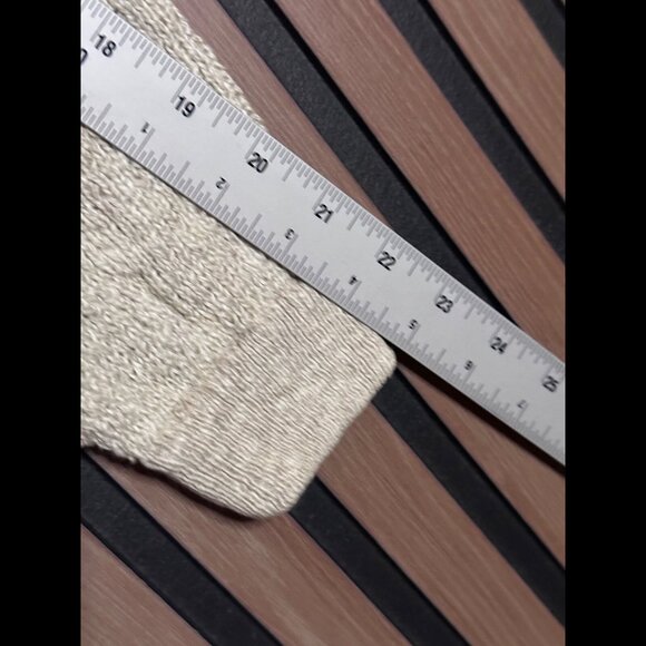 Vintage Bally Medium / Large Beige Leather Suede Trim Linen Crotchet 3 Buttomn - Picture 4 of 6